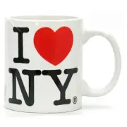 I Love NY Mug Set of 2 Black/White 11oz