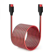 ELFCULB 12AWG 75FT Anderson Extension Cable 2 6 10 20 35 50 75 100FT Solar Extension Cable Anderson Connector for Portable Power Station Solar Generator Solar Panel (75FT)
