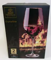 Wilmax England Crystalline Wine Glass set of 2 (25 oz - 740 ml) MIB NRFB
