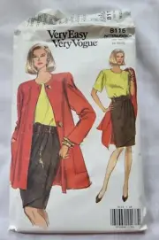Very Easy Very Vogue Butterick Pattern 8115 Jacket & Dress Uncut Sz 18-22 Vtg