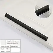 Zinc Kitchen Cabinet Handles Drawer Bar Handle Pull (224MM, Black)
