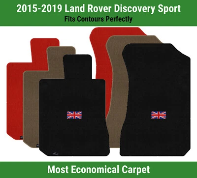 Lloyd Velourtex Front Mats for '15-19 Land Rover Discovery Sport w/British Flag (for: Land Rover)