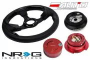 NRG 320mm Pilota Leather BK IN steering wheel 110H Hub Gen2.5 RD Release Lock RD