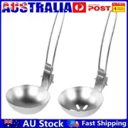 Stainless Steel Slotted Spoon Kitchen Cooking Utensil Outdoor Camping Tableware