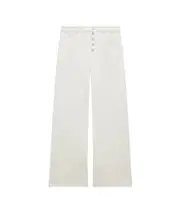 Courrèges Multiflex Denim Bootcut Pants FR38,FR40 White