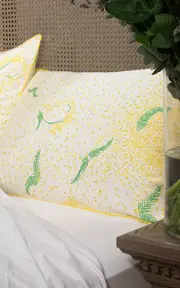 [Paresse Paris] Or Mimosa Standard Pillowcase In Silk