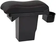 Center Armrest Box for Peugeot 2008 Armrest Box Central Storage Box Universal Armrest Storage Box Modification Accessories Car Accessories USB(Black Black line)