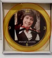 David Cassidy Gold 7" Novelty Wall/Desk Clock Brand New. The Partridge Family