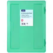 J.Burrows Stationery Case A4 Clip Closure Green