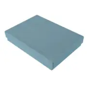 100 Matte Blue Cotton Filled Jewelry Packaging Gift Boxes Pendants Necklace #53