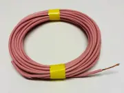 0.5mm / 20AWG Insulated PVC Single Core V90 Bare Copper Hook Up Wire Pink x 5m