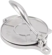 6.3 Inch Tortilla Press Aluminum Alloy Tortilla Maker, Dough Press, Rotis Press, Pressing Tool for Pizza Pie Patty Making Versatile Usage (Silver)