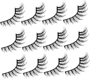 Healeved 14 Pairs Fluffy Natural Looking False Eyelashes for Women Comfortable All Day Wear Lash Strips to Enhance Eye Beauty with Subtle Curl Lightweight Wear Resistant