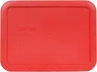 Pyrex 7210-PC Rectangle 3 Cup Storage Lid for Glass Dish (1, Red)