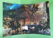 Thomas Kinkade Studios The Dark Knight Saves Gotham City 10” x 7” Curved Acrylic