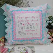 Quilting Sewing Cushion Pattern Happy Birthday Rivendale Collection