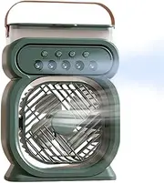 Portable Misting Fan, Portable Air Conditioner Fan with Mist, Adjustable 3 Wind Speeds 450ml Water Tank Cooling Appliance with Handle for Sleeping, Working