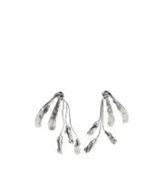 Dries Van Noten Leaf Motif Earrings One size silver