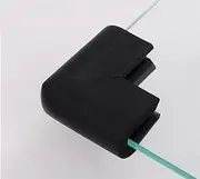 4 pcs Baby Furniture Corner Safety Bumper Security Table Desk Corner Edge U Type Protector Guard Cushion Softener (Black)