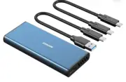 M.2 NVMe Enclosure, Tool-Free 10Gbps USB 3.2 Gen 2 M.2 Enclosure for NVMe PCIe M