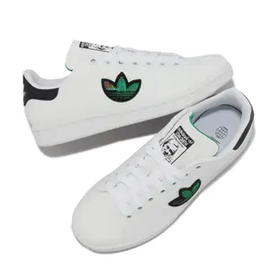 adidas 休閒鞋 Stan Smith J 大童 女鞋 白 綠 皮革 三葉草 愛迪達 GY1794 23.5cm WHITE/GREEN