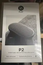 B&O beoplay p2 Portable Bluetooth Speaker - Black , Silver & Blue Color in Stock