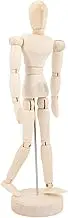 Hohopeti Wooden Sketching Mannequin Figure Jointed Art Model for Drawing Painting Durable Wooden Decoration for Home Versatile Display for Artists