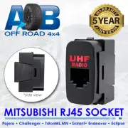 CB UHF SOCKET RJ45 RADIO SWITCH for Mitsubishi Pajero Triton Challenger LED RED
