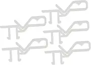 CORHAD 5pcs Transparent Hidden Curtain Hangers Easy Installation Plastic Hooks for Home Decor Practical Curtain Parts for Smooth Use and Unique Design