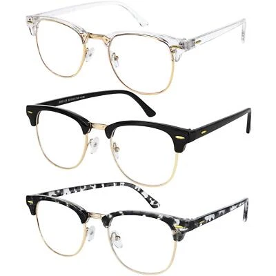 Yogo Vision Blue light Glasses For Men and Women Semi Rimless Half Rim Computer