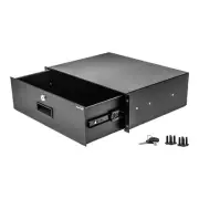 Rack Mount DJ 19" Rack Road Case Equipment Deep Drawer 3U 3 Space Locking