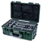 Trekking Green & Silver Pelican 1535 case with grey CVPKG dividers & lid org.