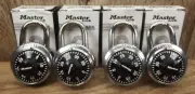 4-Master Lock Locker Combination Padlock NEW