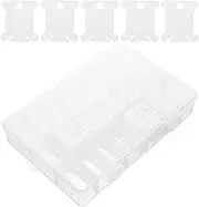 Embroidery Floss Bobbins with Winding Board Durable Plastic Thread Storage for DIY Craft Projects Organize Threads Prevent Knots Essential Embroidery Tools
