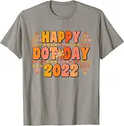 [X.Style] Happy International Dot Day 2022 Polka Dot Kids Toddler Boys ds762 T-Shirt (M) Slate Grey