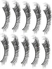 Vaguelly Natural Fluffy False Lashes Thick Eyelashes Makeup Eyelashes Faux Lashes for Wedding Photo Shoot Night Out