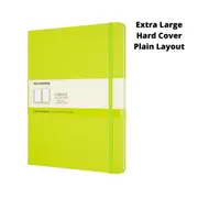 Moleskine Classic Extra Large Hard Cover Notebook Plain - Lemon Green