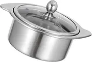 HOMOCONO Commercial Hot Pot Cooker 16cm Dual Pot Soup Pot Hotpot Pot Divider for Restaurant Use