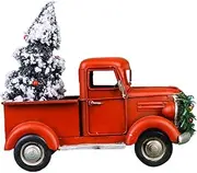 BESTOYARD 1pc Exquisite Workmanship Pickup Truck Xmas Car Model for Ornament (Assorted Color)