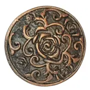 50HS 16 Pc Western Screw Back Concho Rose Round Copper Cowgirl Hilason