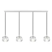 Zaha 4 Light Island Pendant Chrome & Crystal - ZAHA PE04-CHCR
