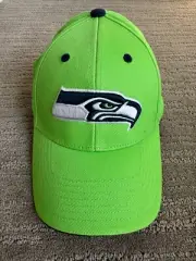 NFL Team Apparel Seattle Seahawks Cap Hat Green And Blue Youth Kids