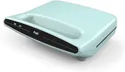 Waffle Maker, Fluffy Restaurant-Style Waffles in Under 6 Minutes, Quickly Makes, Easily Wipe and Clean, Stainless Steel(Blue)