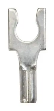Jandorf 60979 Tin-Plated Copper Uninsulated #8 Stud Spade Terminal 22 to 18 AWG