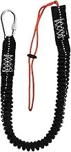Perfk Bungee Cord with Clip for Outdoor Use Adjustable Loop End for Camping and Mountaineering, Gourd Ring