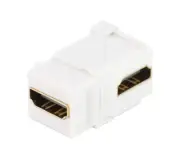 HDMI keystone coupler right angle/90 Degree - 1.4 and 2.0 compatible x 10