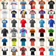 Summer Retro Mens Cycling Jersey Short Sleeve Team Bike Shirts Bicycle Uniform