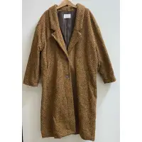 在飛比找蝦皮購物優惠-日本品牌lowrys farm黃棕色混色點點長袖大衣外套