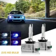 2x 8000K Ice Blue D3S D3R D3C HID Xenon Bulbs Replace Factory OEM HID Headlights (for: Audi)