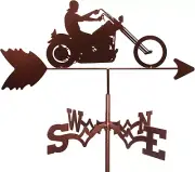 Exquisite Metal Weather Vane Ornament Cast Iron Motorcycle Weather Vane Roof ...